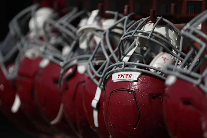 Alabama football helmets